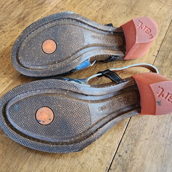 The Art Company 39 orange heel print leather shoes made in Spain EUC 8 8.5 9 - Picture 10 of 13